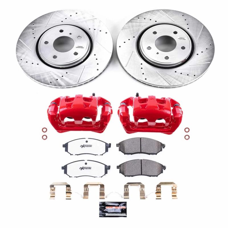 PowerStop PSB Z26 Street Kit w/Cals Brakes, Rotors & Pads Brake Kits - Performance D&S main image