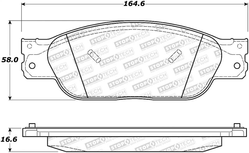 StopTech Street Brake Pads 308.09330 Main Image