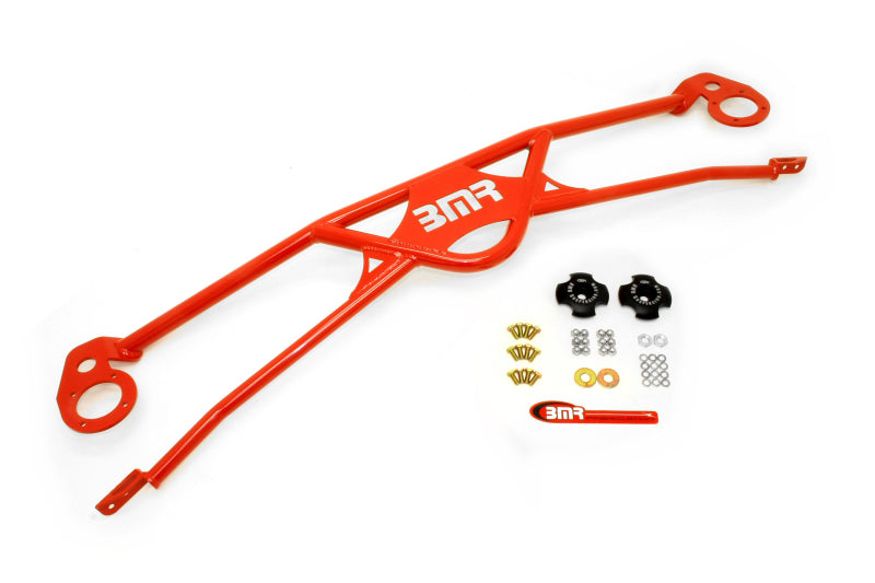 BMR 2010 5th Gen Camaro Front 4-Point Strut Tower Brace - Red STB016R