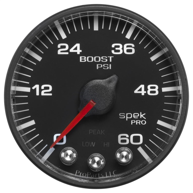 Autometer Spek-Pro 52.4mm 0-60 PSI Digital Stepper Motor Boost Gauge P304328