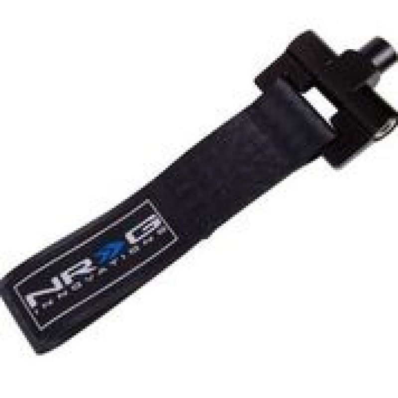 NRG Bolt-In Tow Strap Black- BMW E30 (5000lb. Limit) TOW-E30BK