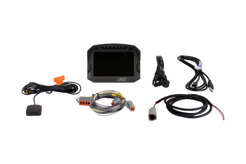 AEM CD-5LG Carbon Logging Digital Dash Display w/ Internal 10Hz GPS & Antenna 30-5603
