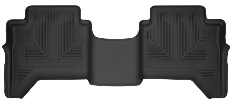 Husky Liners 2019 Ford Ranger SuperCrew Cab X-Act Contour Black Floor Liners (2nd Row) 54711 Main Image