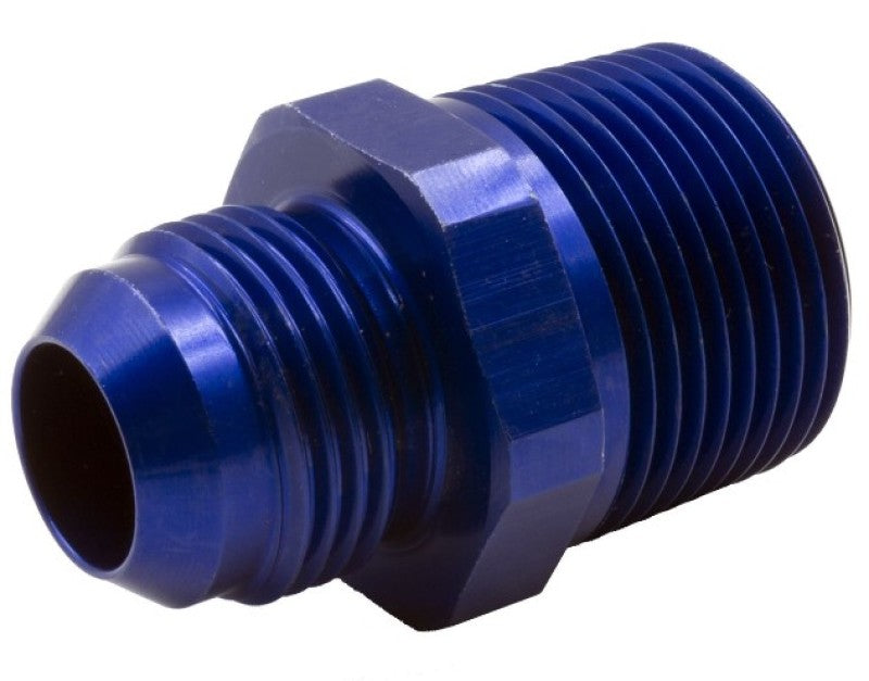 Autometer 1in NPT to 12 AN Blue Aluminum Adapter WPF2