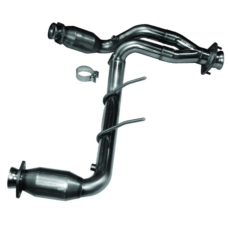 Kooks 09-10 Ford F-150/ Ford Raptor 5.4L 3V 2 1/2in x 2 1/2in OEM Exhaust GREEN Cat Y Pipe 13503300 Main Image