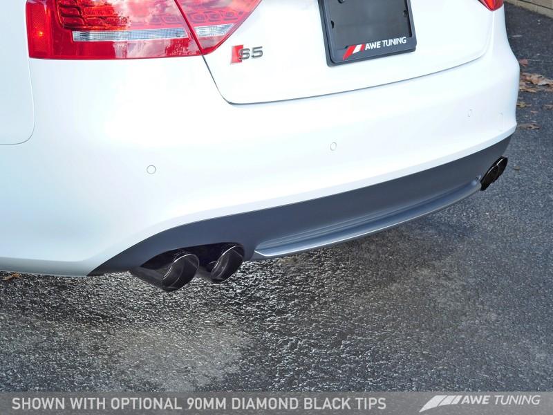 AWE Tuning Audi B8.5 S5 3.0T Touring Edition Exhaust System - Diamond Black Tips (90mm) 3015-43030 Main Image