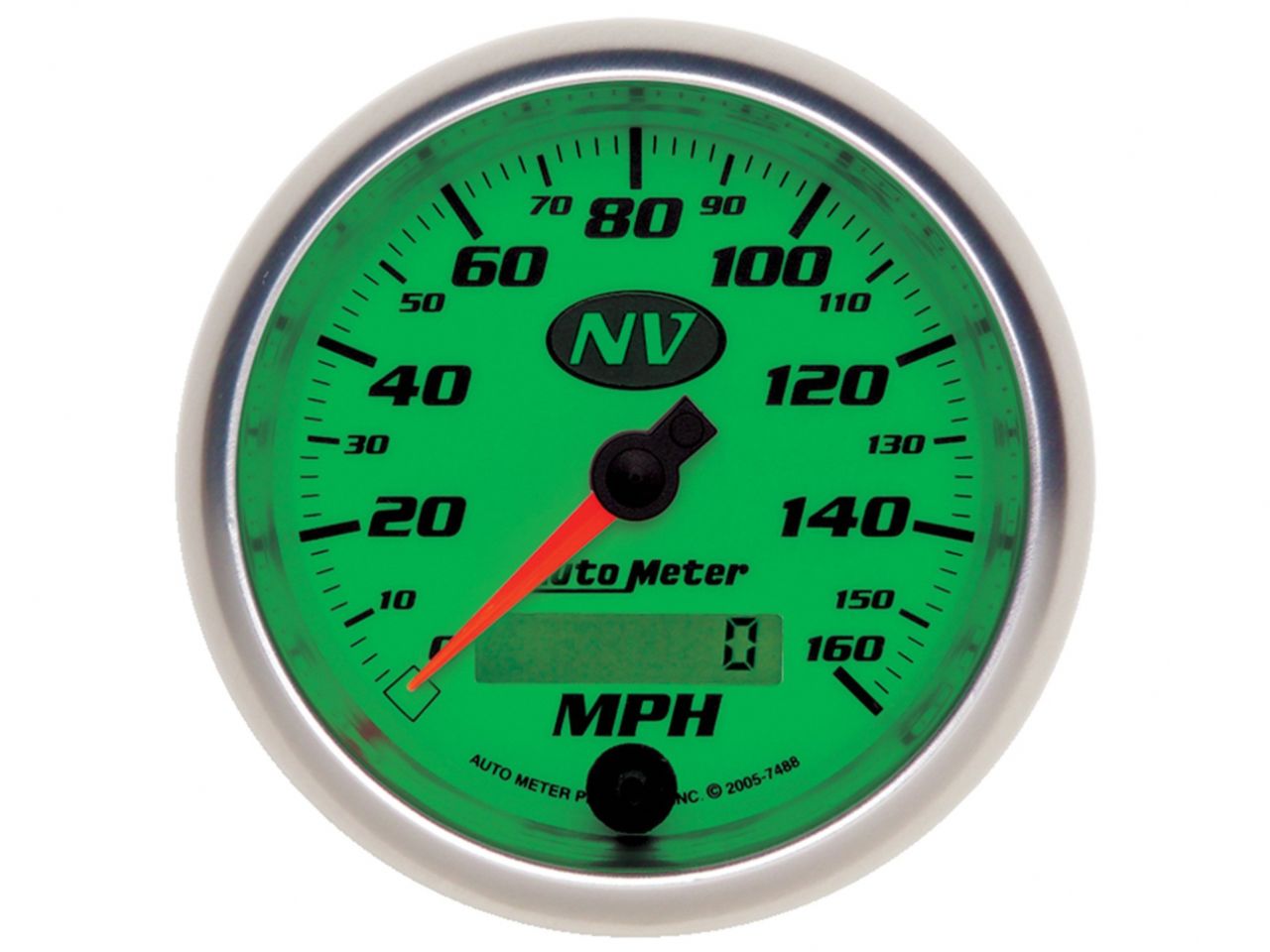 Autometer Gauge, Speedometer, 3 3/8", 160Mph, Elec. Programmable, Nv