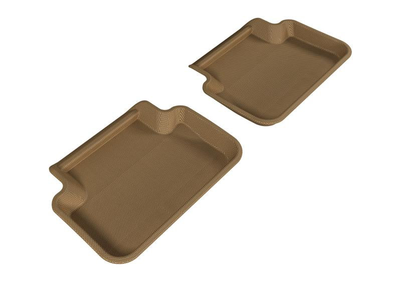 3D MAXpider 2009-2016 Audi A4/S4/RS4 Kagu 2nd Row Floormats - Tan L1AD02721502 Main Image