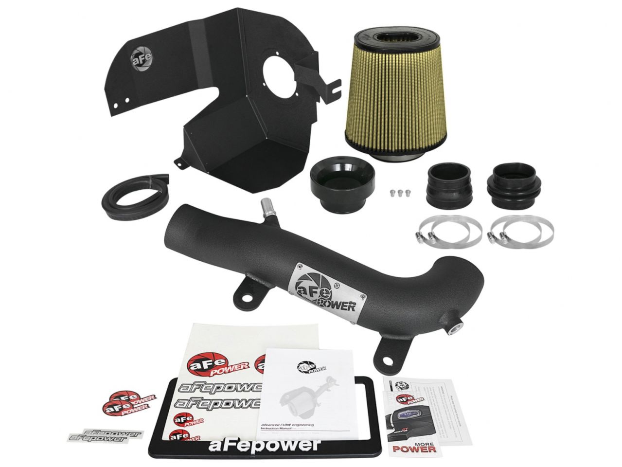 aFe Cold Air Intake System w/ 3" Black, Magnum FORCE Stage-2XP PROGUARD 7