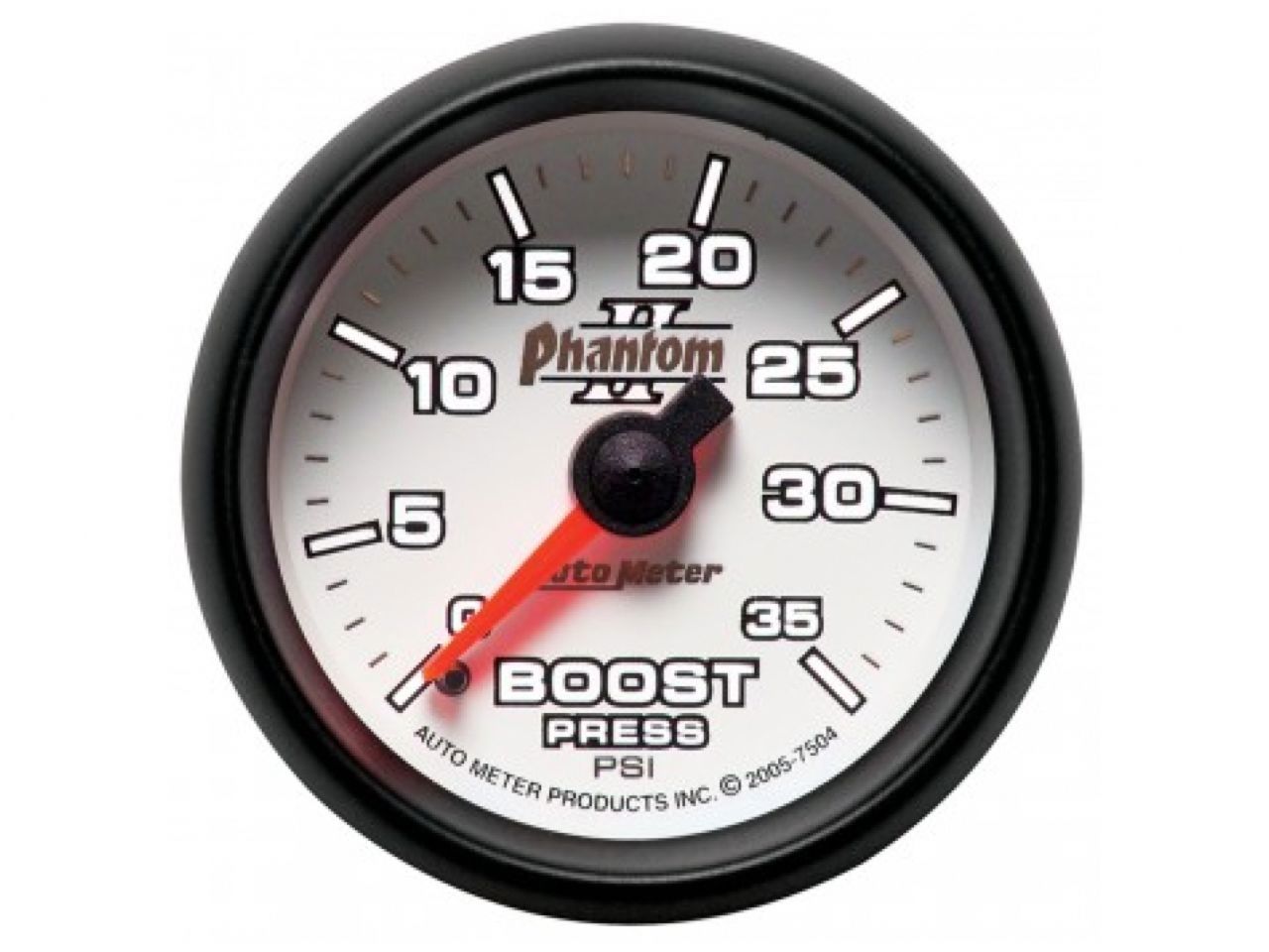 Autometer Gauge, Boost, 2 1/16", 35Psi, Mechanical, Phantom II