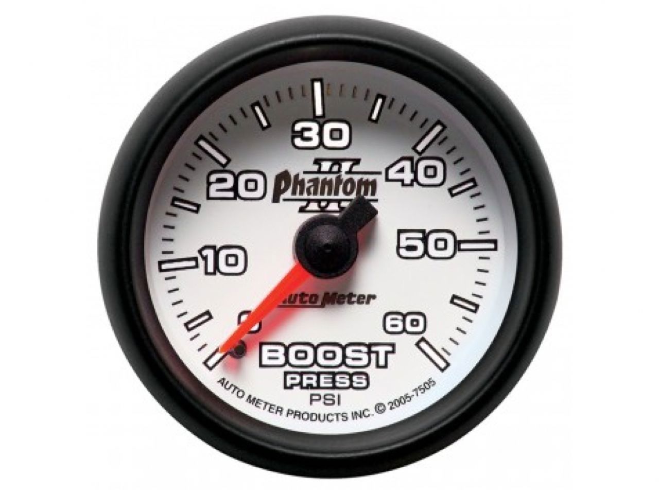 Autometer Gauge, Boost, 2 1/16", 60Psi, Mechanical, Phantom II