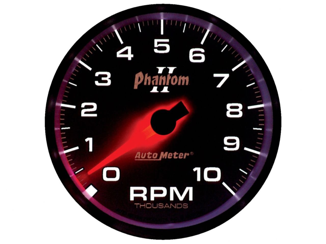 Autometer Gauge, Tachometer, 3 3/8", 10k Rpm, In-Dash, Phantom II