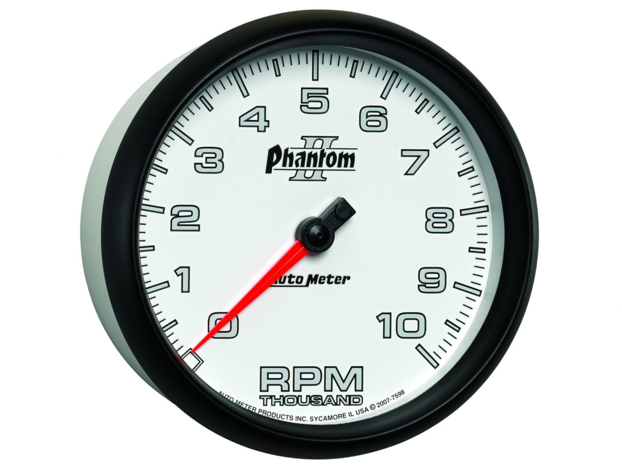 Autometer Gauge, Tachometer, 5", 10k Rpm, In-Dash, Phantom II