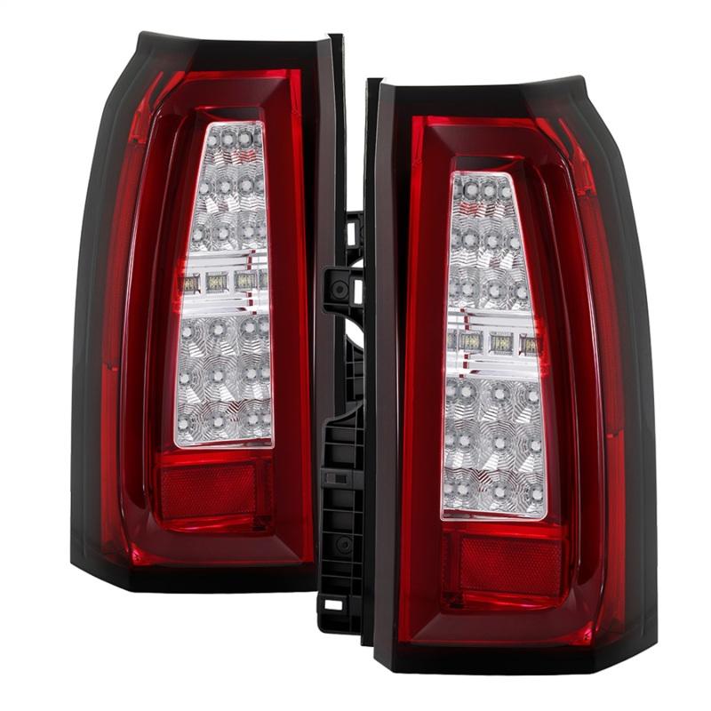 Spyder Chevy Tahoe / Suburban 15-17 LED Tail Lights - Red Clear (ALT-YD-CTA15-LED-RC) 5085085 Main Image