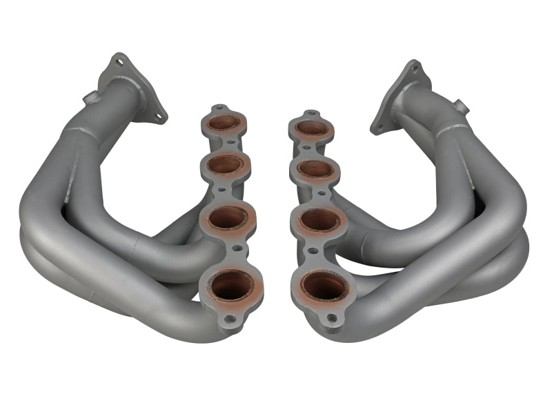 aFe Twisted 304SS Header 2020 Chevy Corvette (C8) 6.2L V8 - Titanium Ceramic Coated 48-34148-T