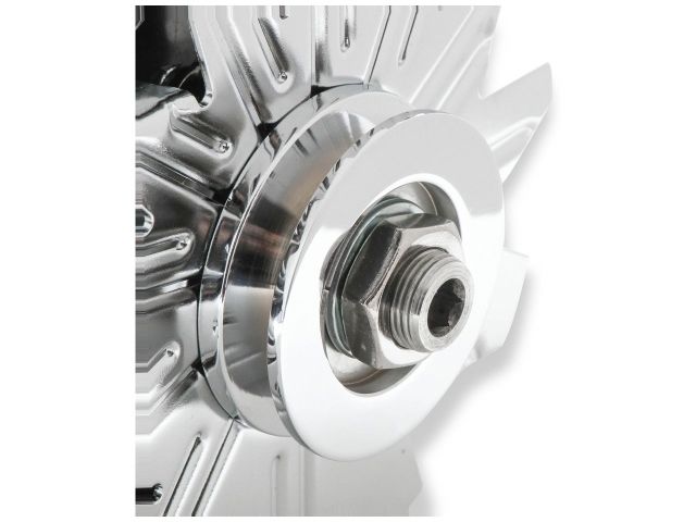 Mr Gasket Chrome Alternator, Early Gm Delco 80 Amp