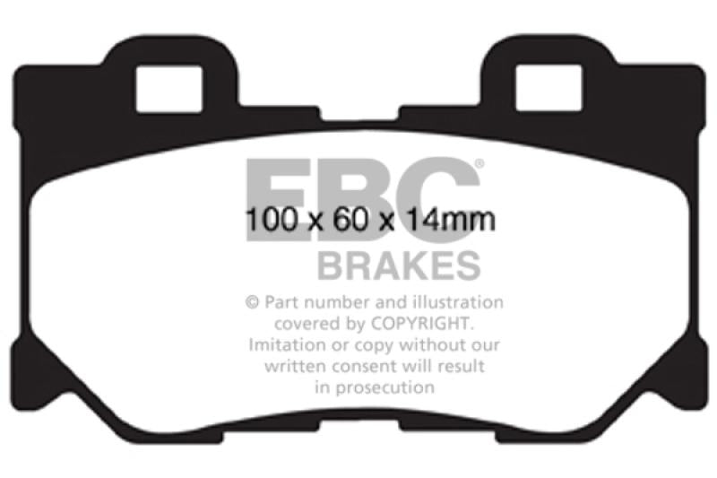 EBC 2013+ Infiniti Q50 Hybrid 3.5L Hybrid Sport Ultimax2 Rear Brake Pads UD1347 Main Image