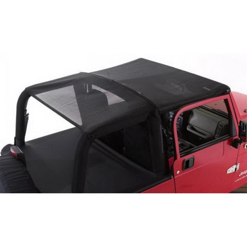 Rampage 1997-2006 Jeep Wrangler(TJ) Combo Sun Brief/Safari Top - Black Mesh 94301