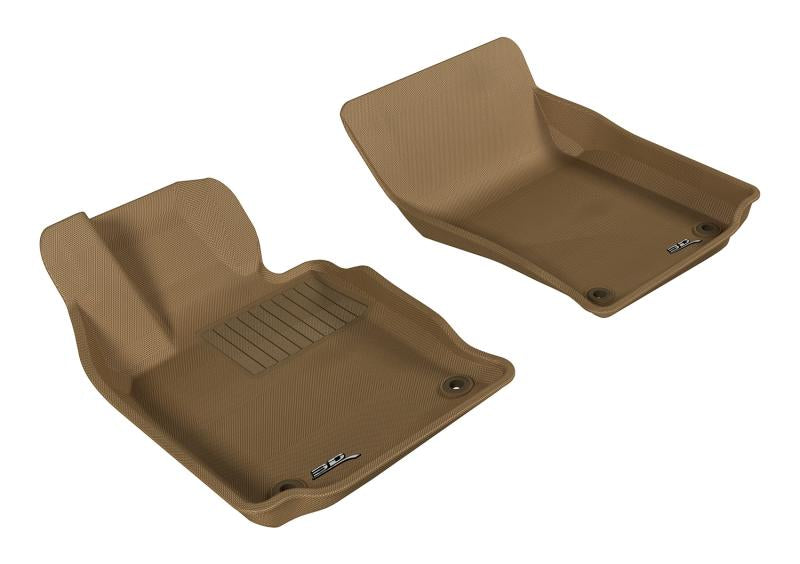 3D MAXpider 2010-2016 Porsche Panamera Kagu 1st Row Floormat - Tan L1PO00611502 Main Image