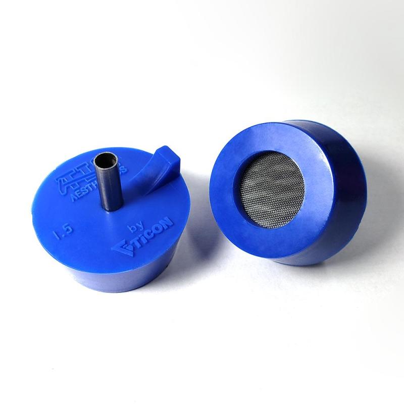 Ticon Industries Tig Aesthetics 1.5in Pipe / 1.5in Header Silicone Purge Plug - Blue 903-71045-0000