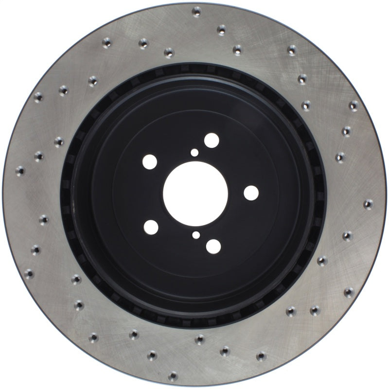 StopTech Sport Cross Drilled Brake Rotor; Rear Right