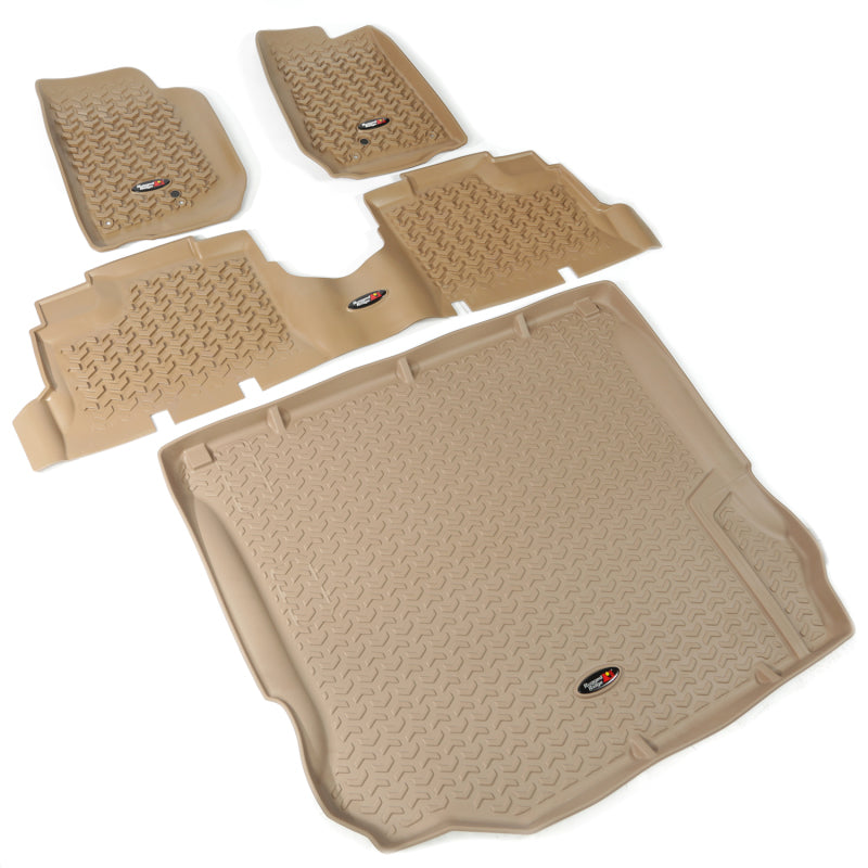 Rugged Ridge RUG Floor Liners - Tan Floor Mats Floor Mats - Rubber main image