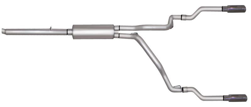 Gibson 05-07 Dodge Dakota Laramie 3.7L 2.5in Cat-Back Dual Split Exhaust - Stainless 66539 Main Image