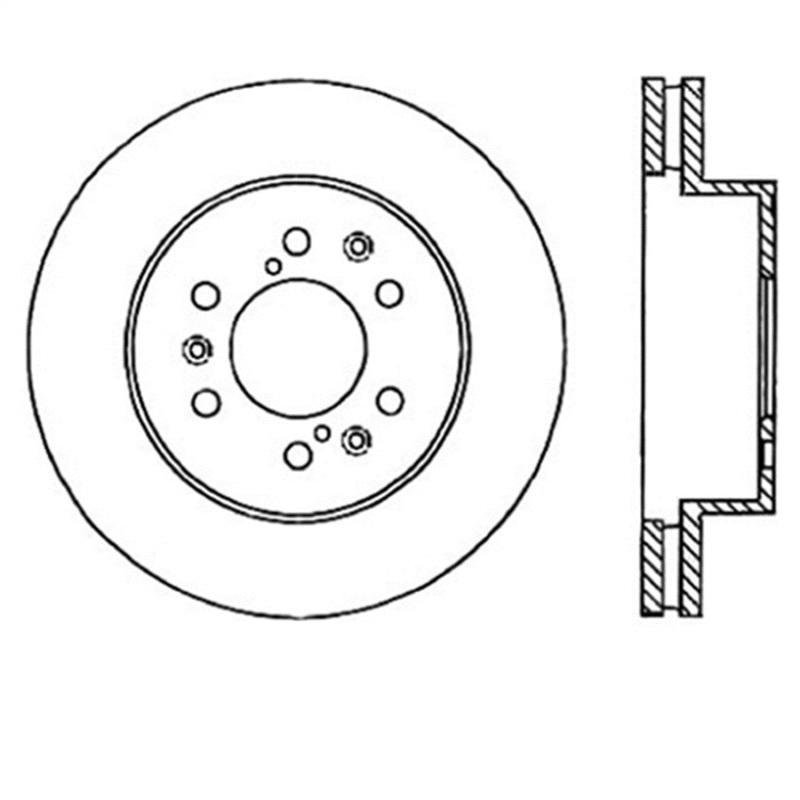 StopTech Power Slot 07 Chevrolet Tahoe Front Left Rotor 126.66057SL Main Image