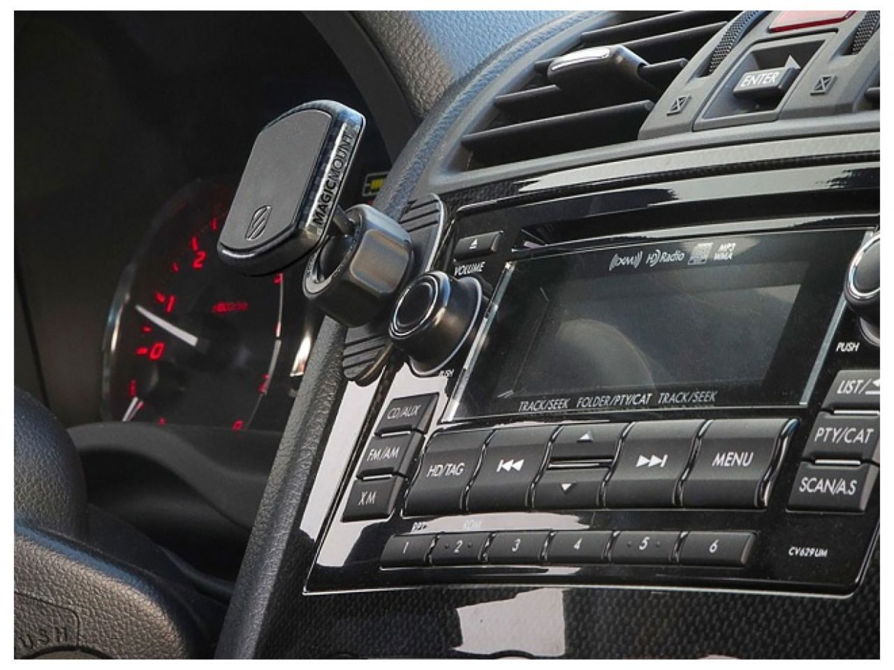 aFe Scosche Magnetic Dash Mount w/ Intercheangeble Trims - Carbon Fiber