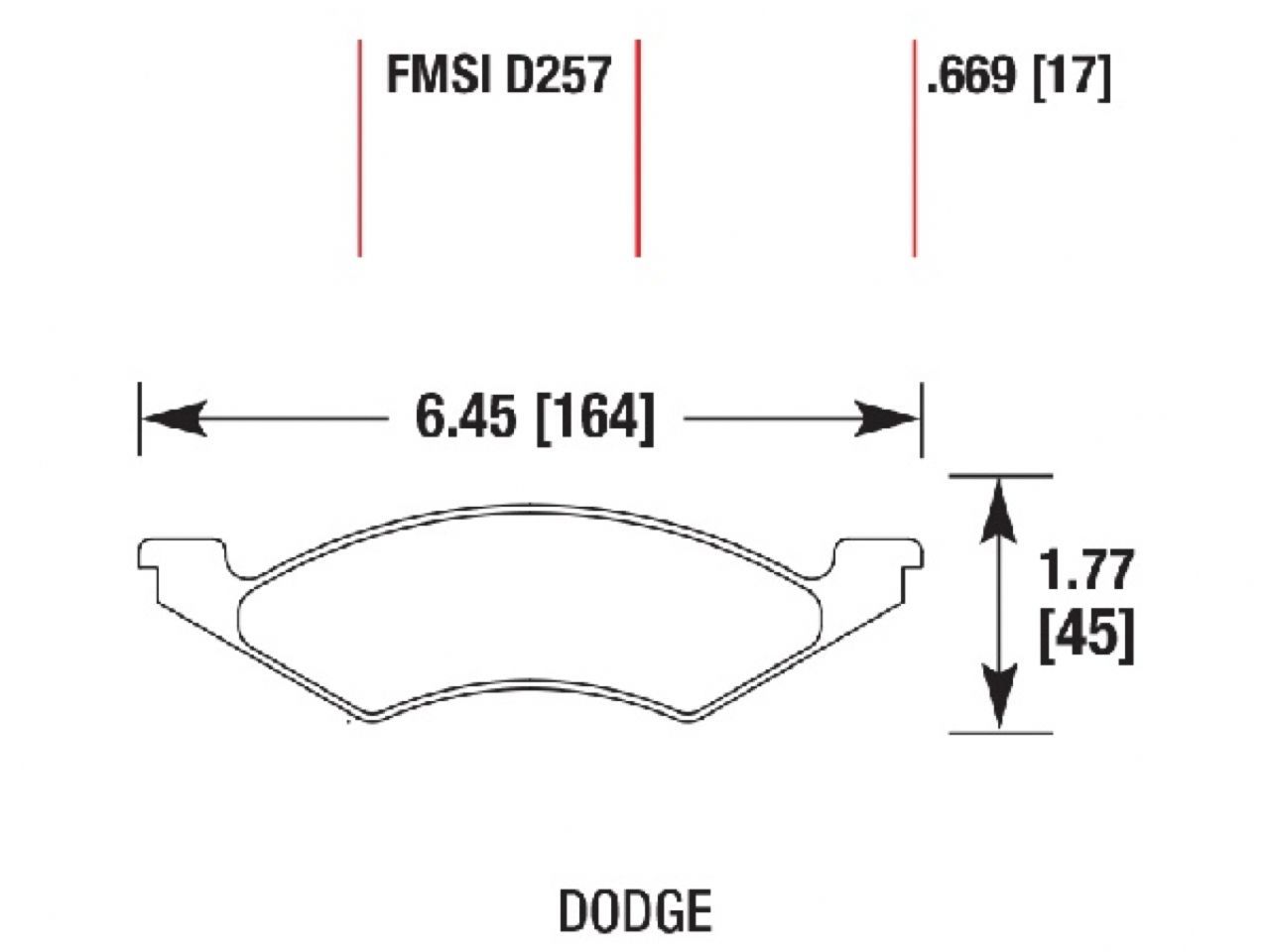 Hawk Brake Pads 770257 Item Image