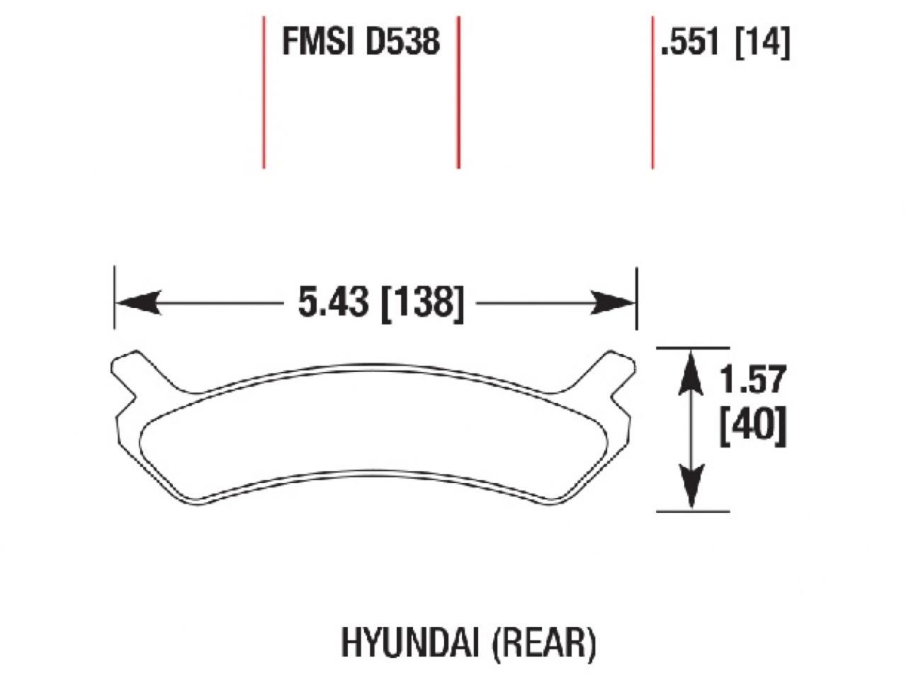 Hawk Brake Pads 770538 Item Image