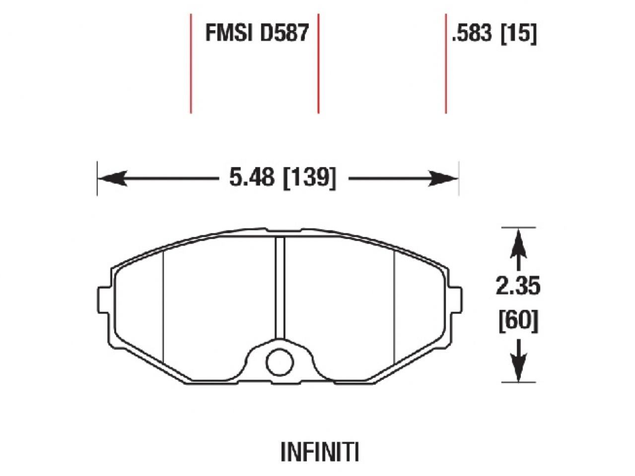 Hawk Brake Pads 770587 Item Image