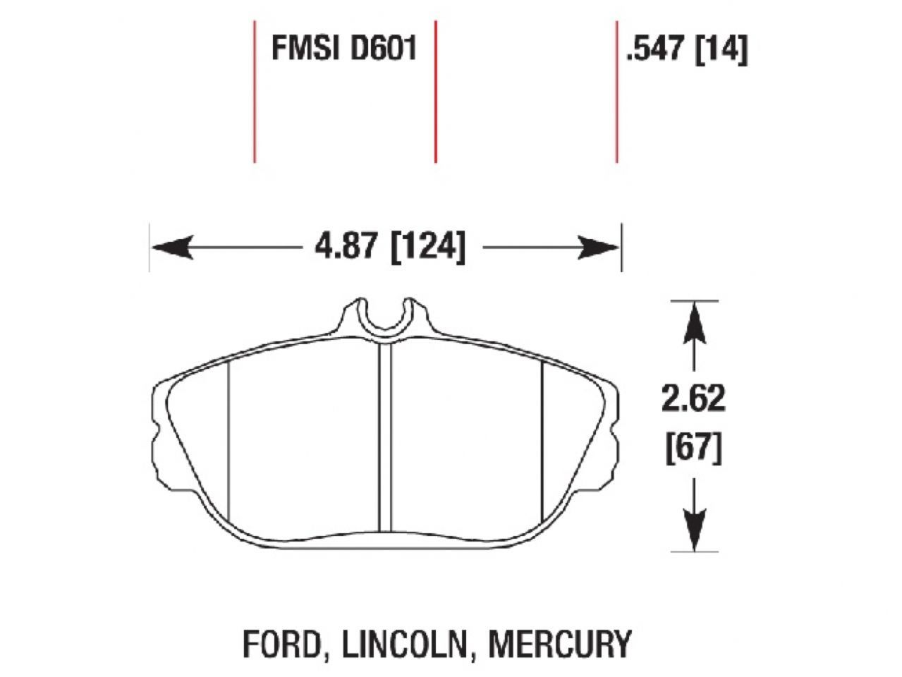 Hawk Brake Pads 770601 Item Image