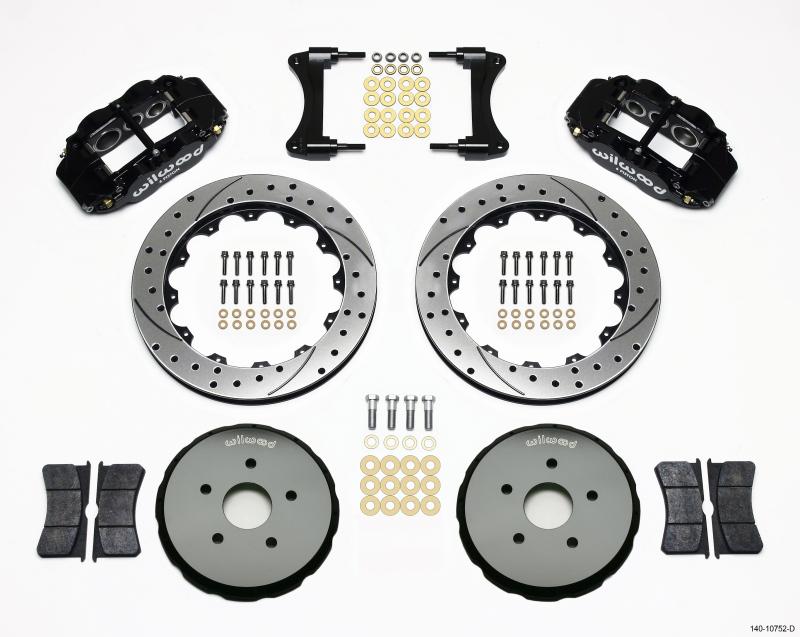 Wilwood Narrow Superlite 6R Front Hat Kit 12.88in Drilled 2008 Toyota Matrix 140-10752-D Main Image