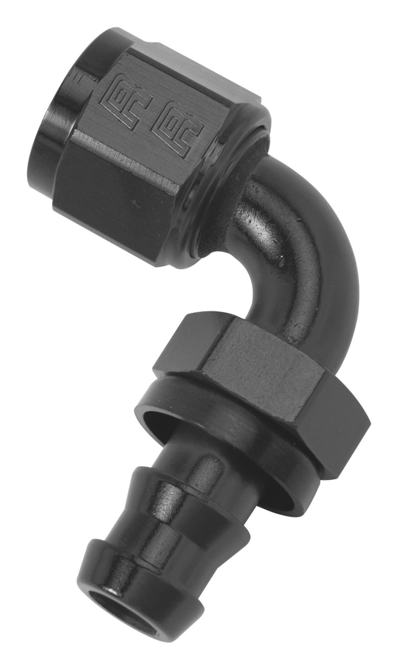 Russell -6 AN 90° Twist-Lok Hose End - Black