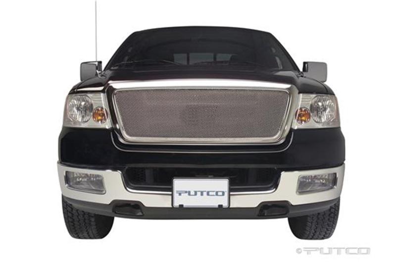 Putco 04-08 Ford F-150 LD Honeycomb (Excl Heritage)(Covering Logo) - Bolt on Liquid Mesh Grilles 99142 Main Image