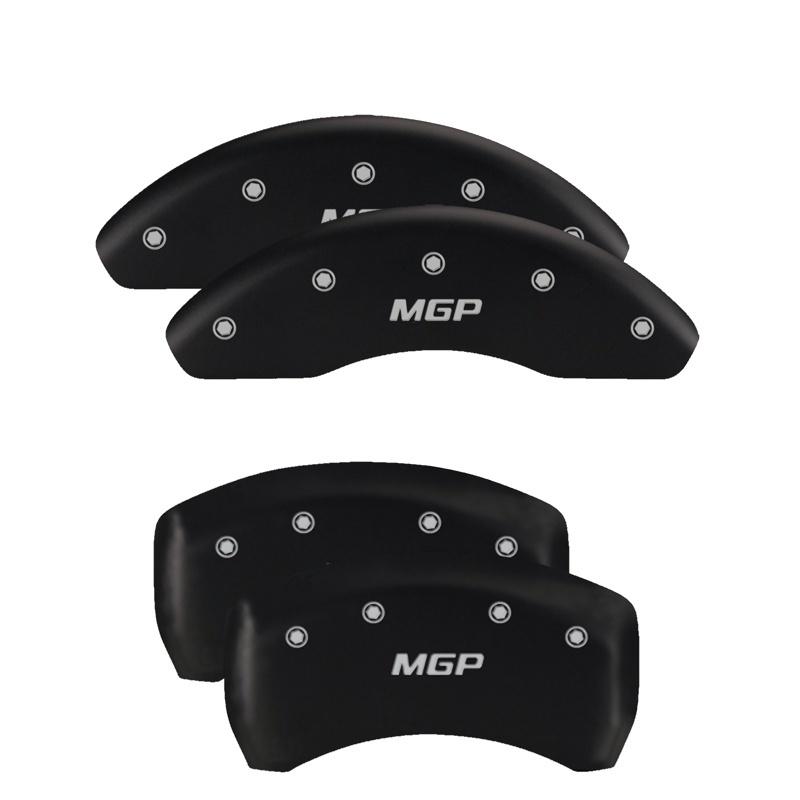 MGP 4 Caliper Covers Engraved Front & Rear MGP Black finish silver ch 17211SMGPBK Main Image