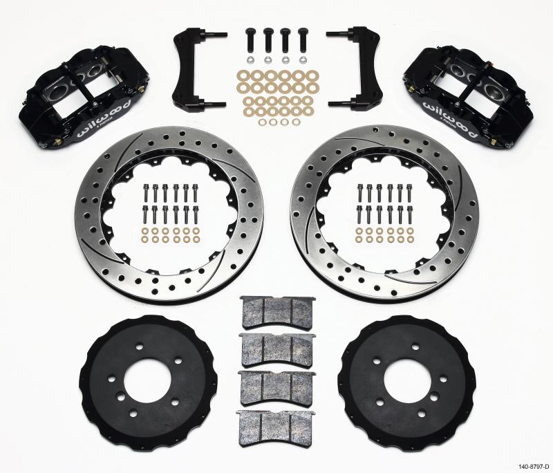 Wilwood Narrow Superlite 6R Front Hat Kit 13.06in Drilled E36 BMW M3 140-8797-D Main Image