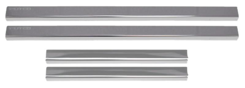 Putco 2020 Chevy Silverado LD/HD / GMC Sierra LD/HD - Crew Cab (4pcs) Black Platinum Door Sills 95183BP Main Image