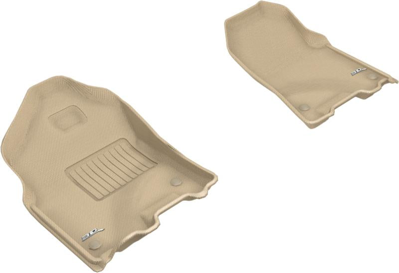 3D MAXpider 2019-2020 Dodge Ram 1500 Crew Cab/Quad Cab Kagu 1st Row Floormat - Tan L1DG02811502 Main Image