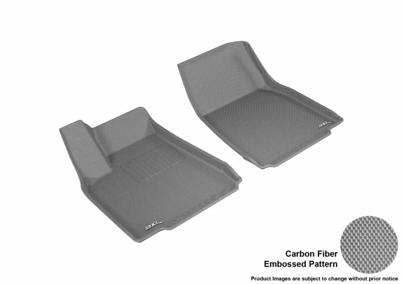 3D MAXpider 2016-2020 Tesla Model X Kagu 1st Row Floormat - Gray L1TL00111501 Main Image