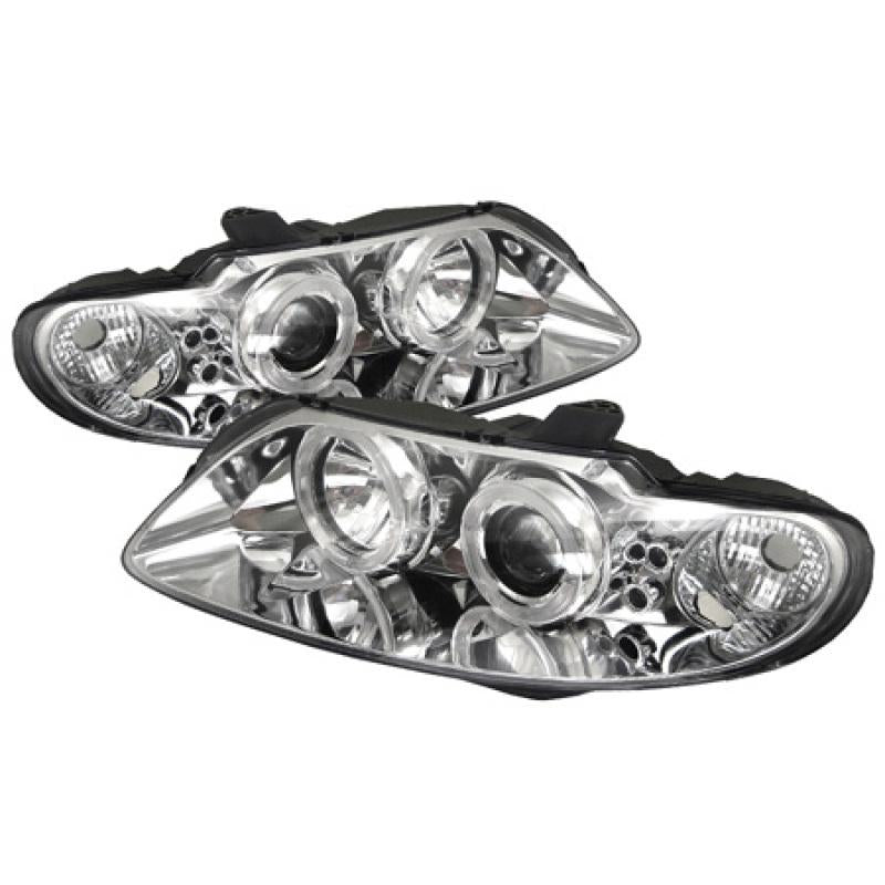 Spyder Pontiac GTO 04-06 Projector Headlights LED Halo LED Chrome High H1 Low H1 PRO-YD-PGTO04-HL-C 5011756 Main Image