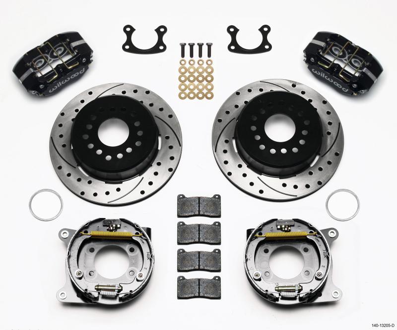 Wilwood Dynapro Dust-Boot P/S Park Brake Kit Drilled Small Ford 2.66in Offset 140-13205-D Main Image