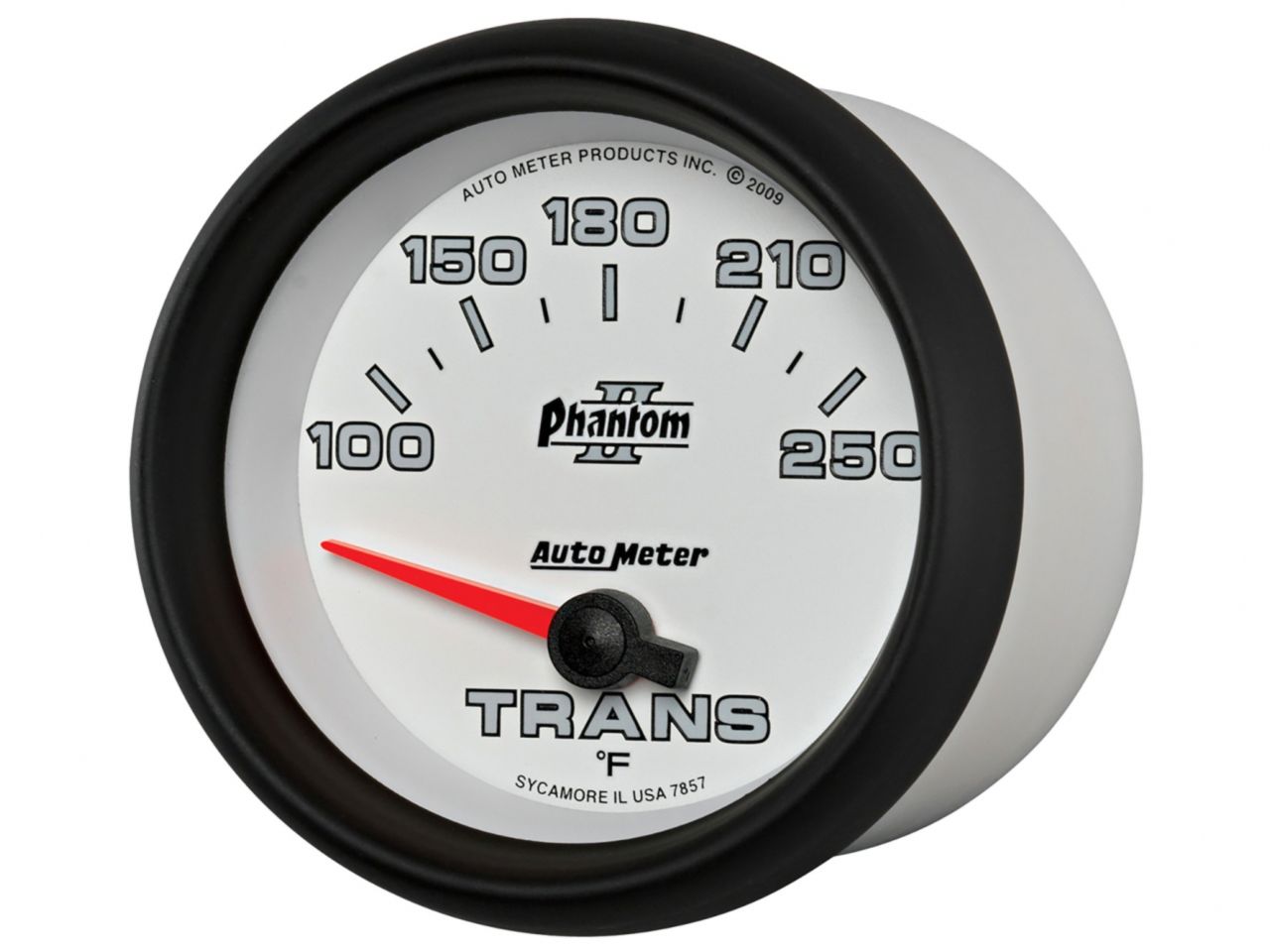 Autometer Gauge, Transmission Temp, 2 5/8", 100-250 Deg. F, Electric, Phantom II