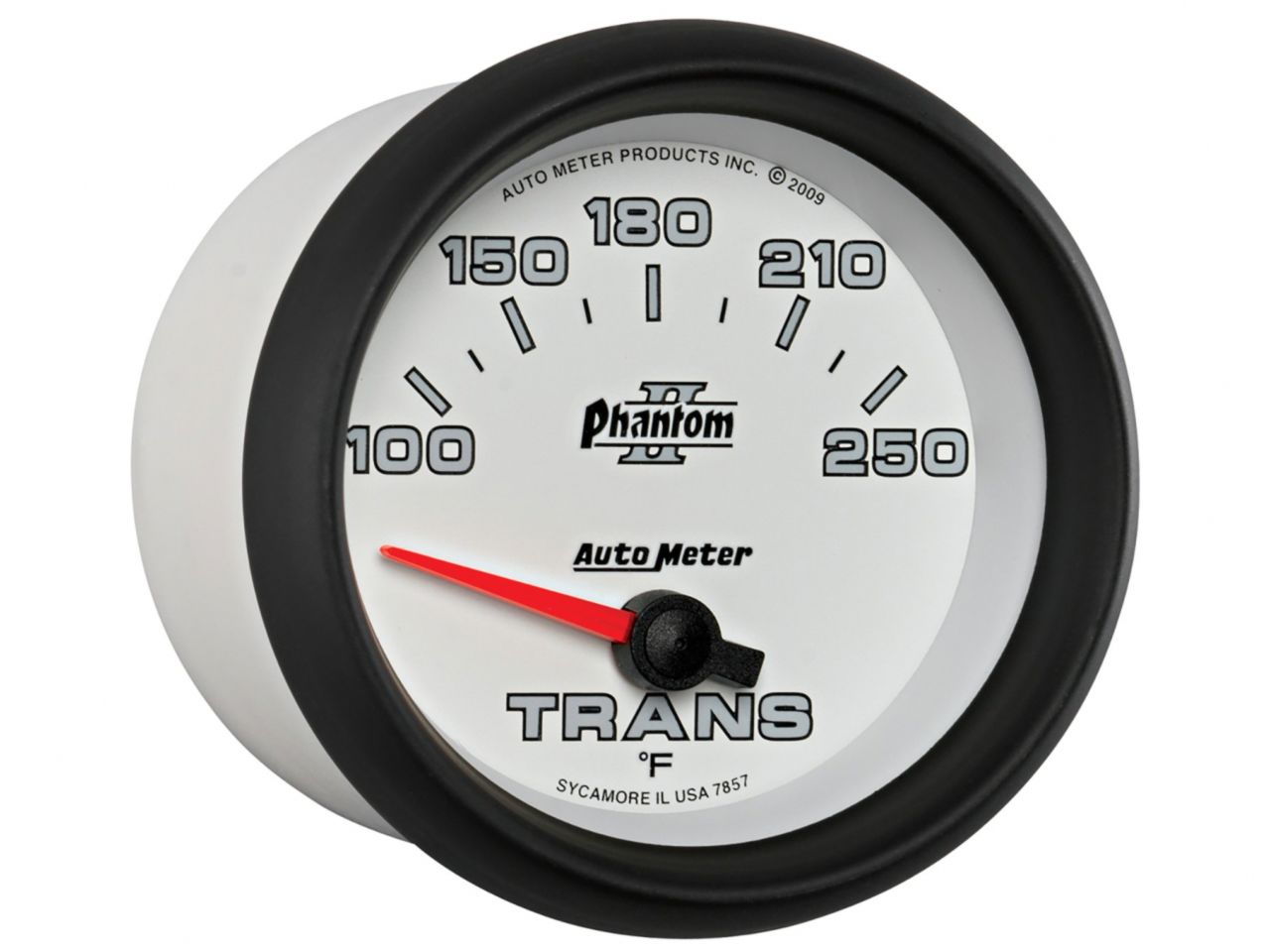 Autometer Gauge, Transmission Temp, 2 5/8", 100-250 Deg. F, Electric, Phantom II