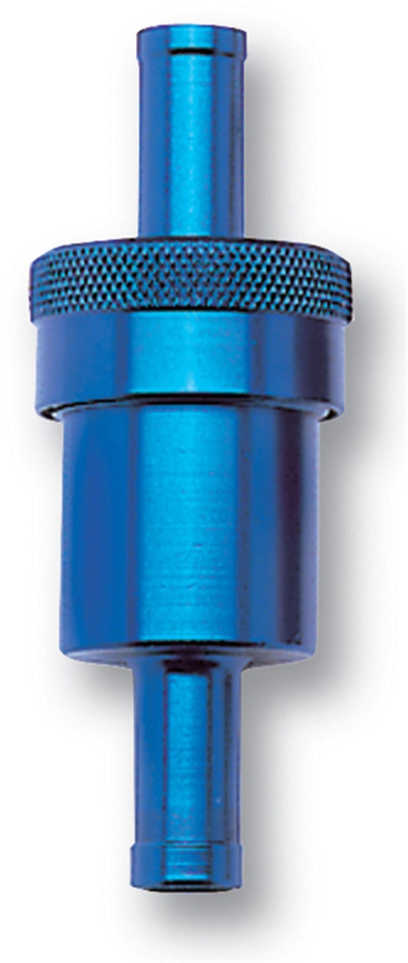 Russell 5/16" Aluminum Street Fuel Filter (Blue Finish)