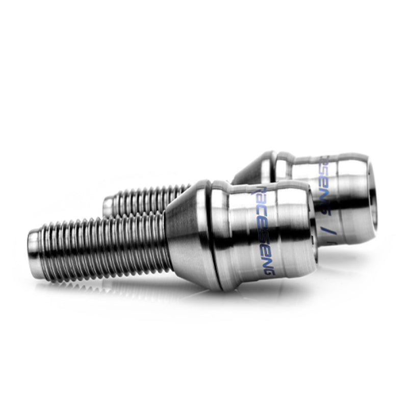 Raceseng TLR-1 Titanium Lug Bolt Set - M14x1.5mm / Conical 60 Deg. Floating Seat - Brushed 01033BRS10-01033BRS10-103102S20