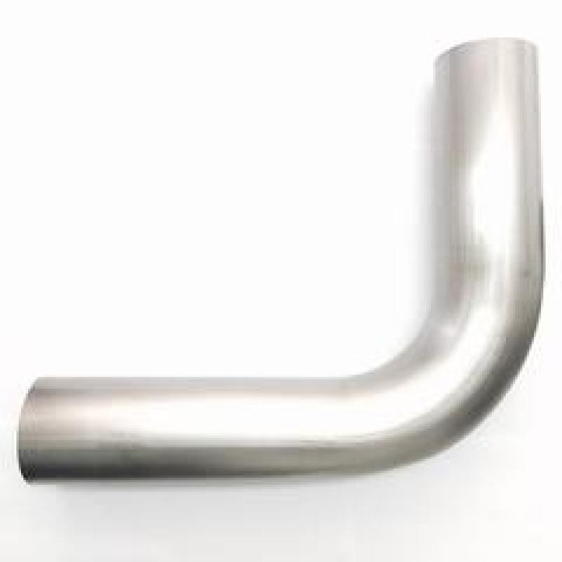 Ticon Industries 2.5in Diameter 90 Degree .047in WT 3.75in CLR 4in Leg/6in Leg Titanium Mandrel Bend 101-06354-0000