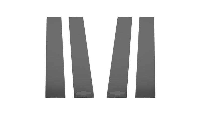 Putco 2020 Chevy Silv HD 2500/3500 - Chevrolet Bow Tie Etching (6pcs) Black Platinum Pillar Posts 402671BPGM-1 Main Image