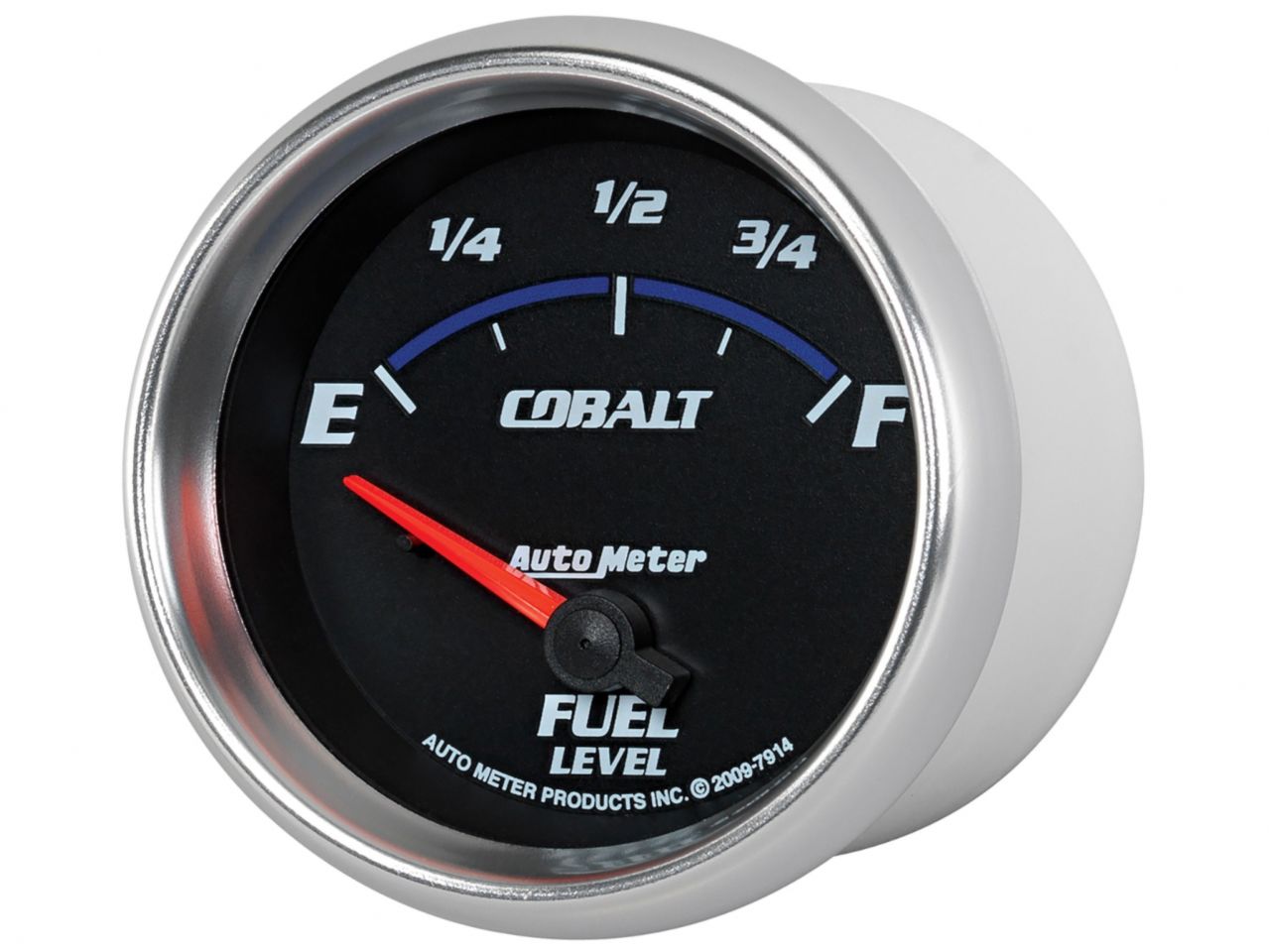 Autometer Gauge, Fuel Level, 2 5/8", 0E to 90F, Elec, Cobalt